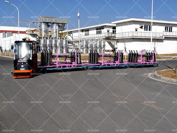 37000威尼斯与风神研发的户表物流无人驾驶拖车投入使用